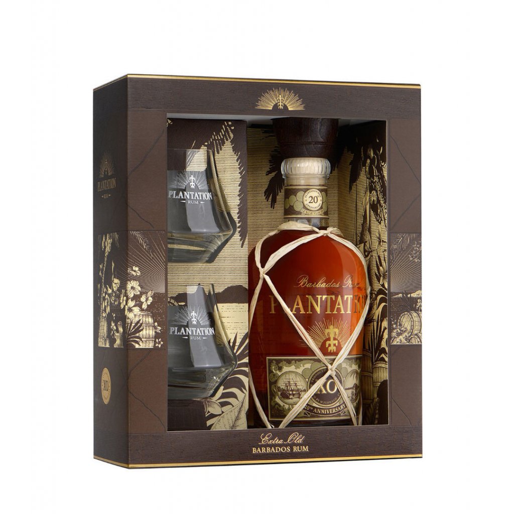 Plantation 20th + sklenky 40% 0,7l