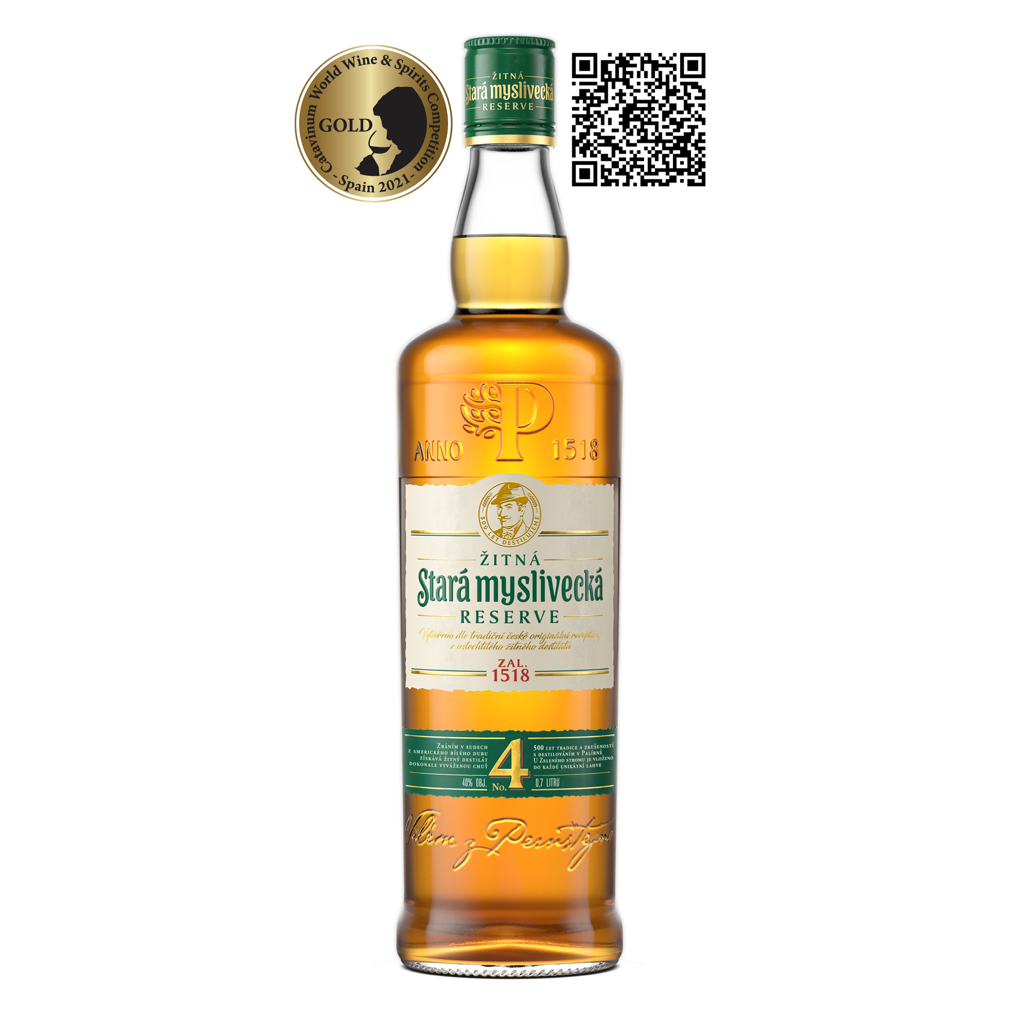 Stará myslivecká žitná 40% 0,7l